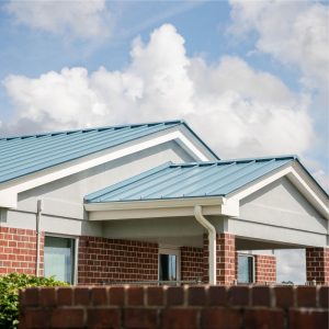 Statesboro-Bulloch County Airport | Commercial Roof Replacement | Bulloch County Commercial Roofers | Standing Seam Metal Roofing | Blue Roof | Commercial Metal Roof