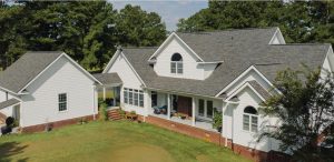 Home With Architectural Asphalt Shingles | Williamsburg Gray | Candler County Residental Roofers | Residential Roofing
