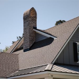 Home With Architectural Asphalt Shingles & Standing Seam Metal Roofing | Mixed Material Roofing | Bulloch County Residential Roofing | Statesboro Residential Roofers