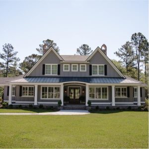 Home With Architectural Asphalt Shingles & Standing Seam Metal Roofing | Mixed Material Roofing | Bulloch County Residential Roofing | Statesboro Residential Roofers