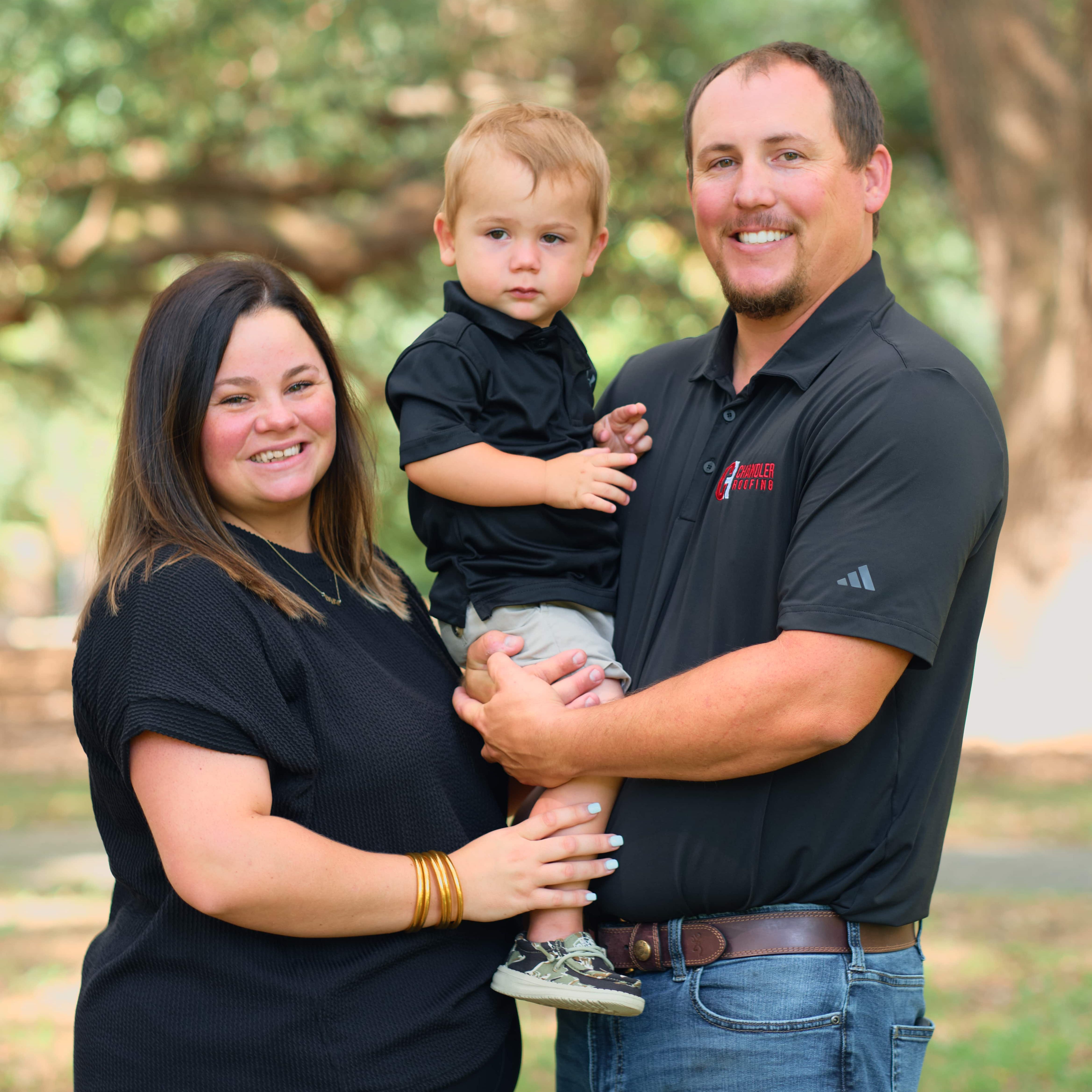 Garron Williams | Commercial Project Manager | Garron Williams with wife and young son.